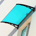 China Stainless Steel Bar Anti UV 1.2mm PC Awning for sale