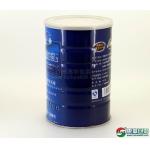 Round empty airless powder tinplate cans , decorative small tin food cans for sale