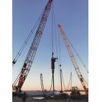 180 KW Vibration Power Bottom Feed Vibrating Piling Machine Reducing Settlement And Increasing Bearing Capacity Made Easy for sale