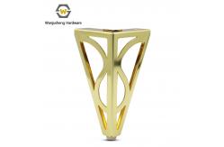 China Wanjusheng Hardware Accessories Metal Sofa Legs Modern Simple Gold Furniture Feet supplier