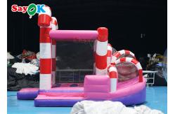 China Silk Printing Candy Inflatable Slide Bounce Two In One Inflatable Toys supplier