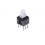 Self Locking 8mm Momentary Push Button Switch Single And Double Row SGS Approved for sale