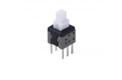 China Self Locking 8mm Momentary Push Button Switch Single And Double Row SGS Approved supplier