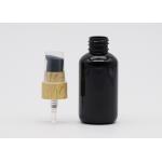 Solid Black 30ml Refillable Plastic Spray Bottles Pet Plastic Bottles Round Shoulder