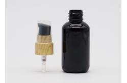 China Solid Black 30ml Refillable Plastic Spray Bottles Pet Plastic Bottles Round Shoulder supplier