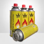 65mm Tinplate Portable Butane Gas Canister For BBQ Gas Stove for sale