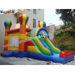 Durable  Inflatable Bouncy Slide Fun PVC Tarpaulin For Children for sale