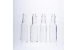 China 5oz 150ml Hot Sauce Woozy Glass Bottle With Leak Proof Screw Cap supplier