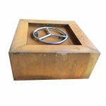 ISO9001 Patio Gas Fire Pit Table Corten Steel  Propane Fire Pits Table for sale