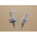 Acrylic Cosmetic Treatment Pumps , Clear Cap White Lotion Pump Silk Screen Printing for sale
