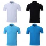 Summer Short Sleeved 65% Cotton Business Work Polo Shirts For Men And Women for sale