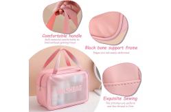 China Multifunctional Travel Toiletry Makeup Bag Water Resistant With Handy Handle supplier