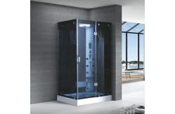 China Tempered Glass Sliding Door Enclosed Steam Shower Cabins Aluminum Frame supplier