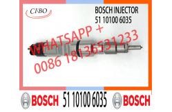 China on stock fuel injector 0445120030 51 10100 6035 for MAN TRUCK supplier