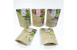 China Low Moq CMYK VMPET Biodegradable Stand Up Pouch 100micron supplier