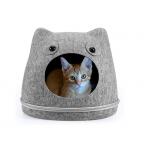 Cozy Bed House EN71 13x16 Felt Cat Cave With Zipper for sale