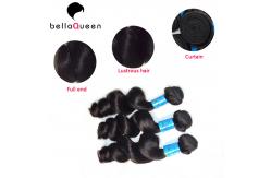 China Unprocessed No Shedding Loose Wavy Peruvian Human Hair 1b For Beautiful Girl supplier