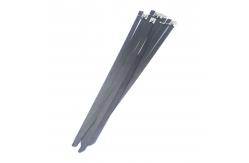China Ball Lock Stainless Steel Epoxy Coated Cable Tie for Extreme Temperature Environments supplier