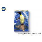 Penguin Image Notebook Custom Printed Spiral Notebooks 3D Cover High Definition