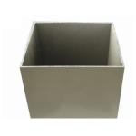 Milky White Machined Aluminium Profiles ,  High Hardness Aluminium Louver Frame
