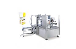 China Premade Pouch To Bag Liquid Packing Machine With Liquid Pump Paste Pump supplier