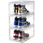 Injection Folding Plastic Shoe Box Organizer Stackable Sneaker Storage Boxes