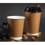 Custom Printed Paper Coffee Cups 7Oz 16Oz Disposable