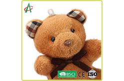 China 8cm Plush Teddy Bear Handcraft With Metal Keyring BSCI certificate supplier