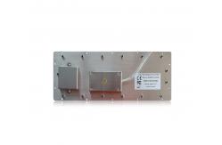 China Stainless Steel Industrial Black Keyboard With Touchpad IP65 Waterproof Panel Mount supplier