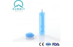 China 30G Size Twist Top Lancet For Lancing Device Transparent Blue supplier