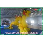 Advertising Inflatable Cartoon Characters , Chinese Yellow Dragon Arch for sale