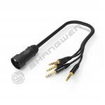 China 4 Channel XLR Male Jack Connector Stereo Plug Audio Extension Cable RJ45 Shielded Network Adapter Cables manufacturer