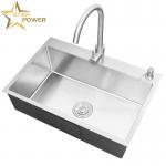 Customizable Multi-Gauge Ruggedized Stainless Steel Hand Sink For Kitchen for sale