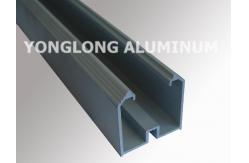 China 6 M Anodized Aluminum Curtain Wall Profile , Rectangle Aluminum Sliding Door Profile supplier