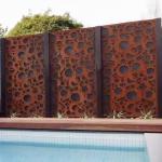 Outdoor 3mm Corten Steel Wall Panels Modern Square / Custom Rustic Unique Designs for sale