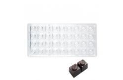 China Cube Shape Custom Chocolate Molds DIY PS 3D Silicone Chocolate Molds supplier