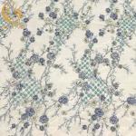 OEM 3D Handmade Beaded Embroidery Lace Fabric Multicolor for sale