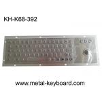 Ruggedized Industrial Metal SS Keyboard With Trackball For Accuate Pointing Device for sale