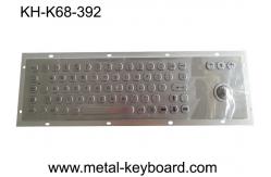China Ruggedized Industrial Metal SS Keyboard With Trackball For Accuate Pointing Device supplier