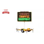 China Professional Changeable Message Signs , P16 Outdoor Mobile LED Solar VMS Trailer manufacturer