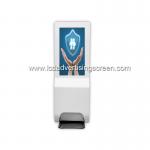 Metal Case LCD Advertising Screen Soap Automatic Disinfectant Spray CE FCC for sale