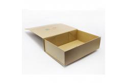 China Magnetic Closure Recycled Paper Gift Boxes Ribbon Handle Rectangular Folding Clothing Packaging supplier