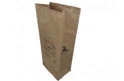 China Brown Biodegradable Flexo Print Paper Refuse Bags Garbage Bag Deciduous Bag Square Bottom supplier