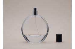 China Anti Spilling Glass Round Perfume Bottle 100ml Customized Surface Handing supplier
