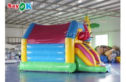 China 4.9x3.9x3.6mH Flamingo Commercial Kids Inflatable Bouncer Slide Combo supplier