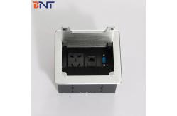China Aluminum Alloy Brushed Multimedia Office Hidden Brush Desktop Power Socket Box supplier