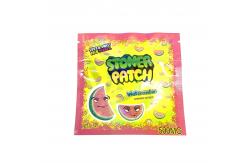 China Glossy Finish Plastic Three Side Seal Bag For Chewing Gummie Candy supplier