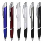 Business Style Triangular Barrel Ballpoint Pen Muti-color Metal Press Ball Pen for sale