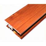 Wood Grain Powder Coating Aluminium Profiles Length Customized For Building for sale
