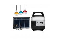 China 8000mah Portable Solar Camping Light 3PCS LED Solar Panel Lighting Kits supplier